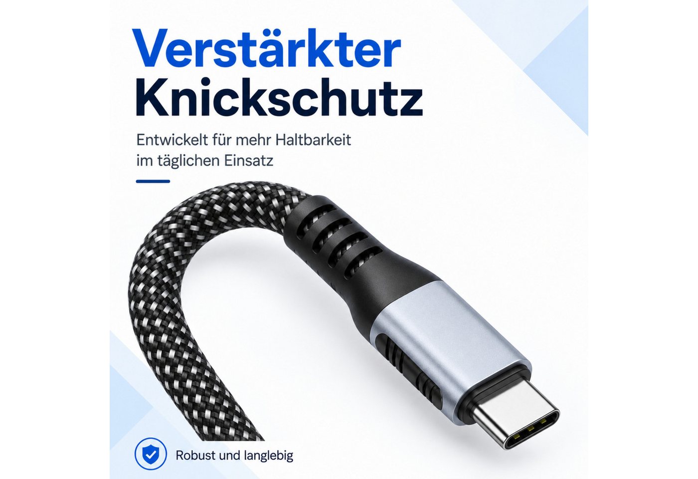 PlugUp USB-C Ladekabel 240W Schnellladekabel für Laptop, Tablet & Smartphone USB-Kabel, USB-C, (200 cm), 240W USB-C Ladekabel für Laptop, Notebook, Tablet & USB-C Geräte Bild 3