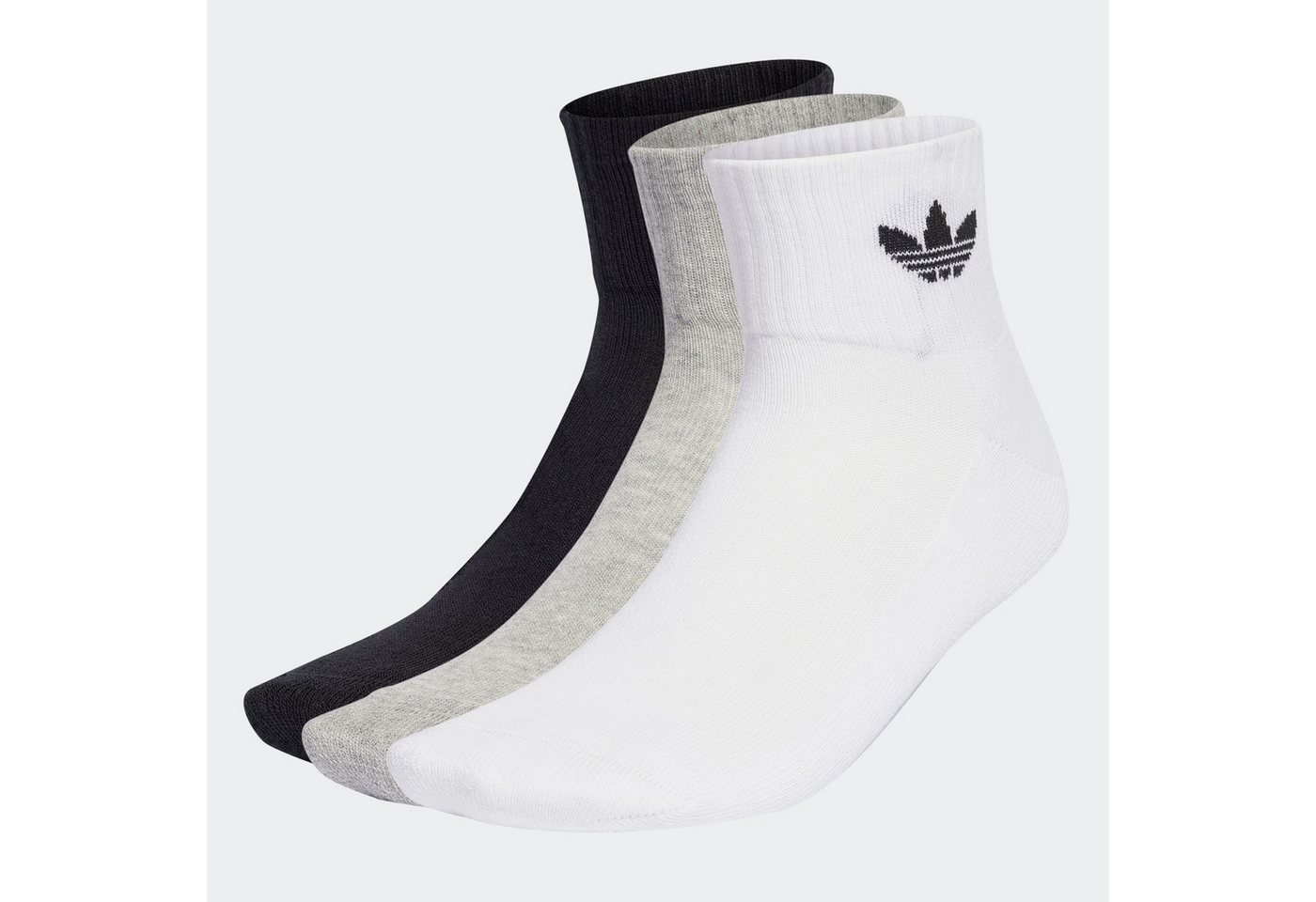adidas Originals Sportsocken 1/4 SOCKS 3P (3-Paar) knöchellange Passform, im 3er-Pack, sportlicher Stil