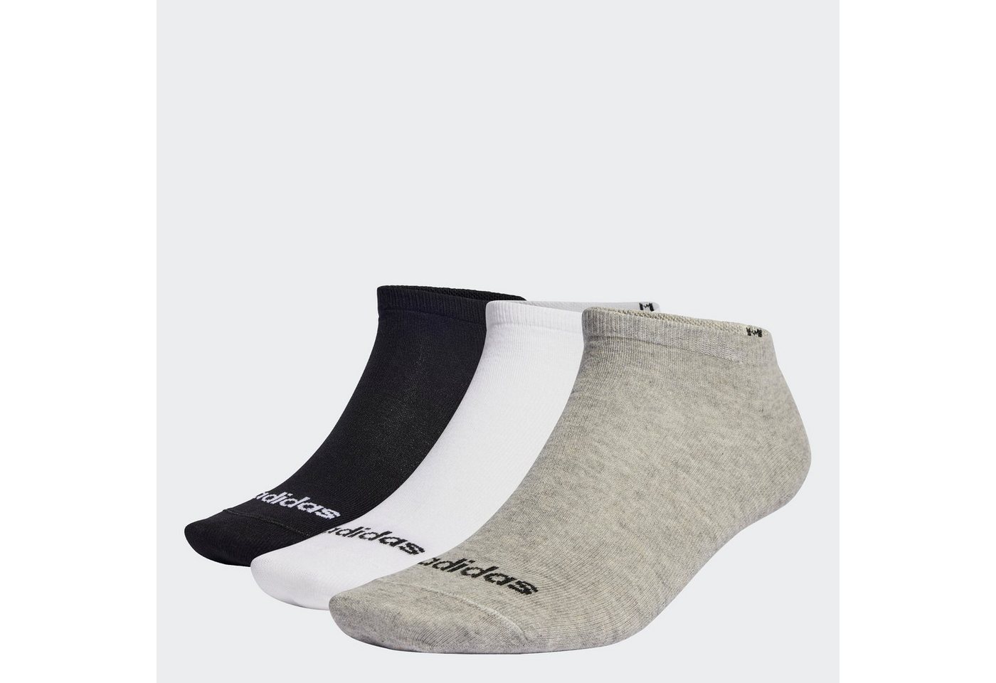adidas Performance Sportsocken T LIN LOW 3P (3-Paar) sportliche Sportsocken, 3 Paar