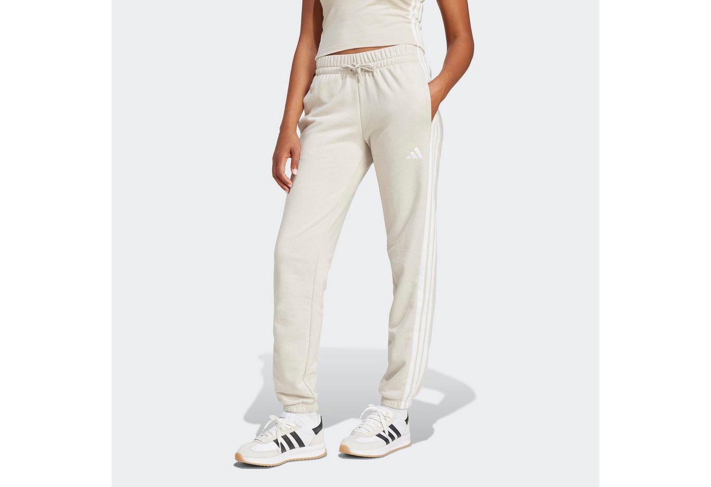 adidas Sportswear Sporthose W 3S FT CF PT reguläre Passform, mittelhoher Bund, weiches French Terry Bild 3