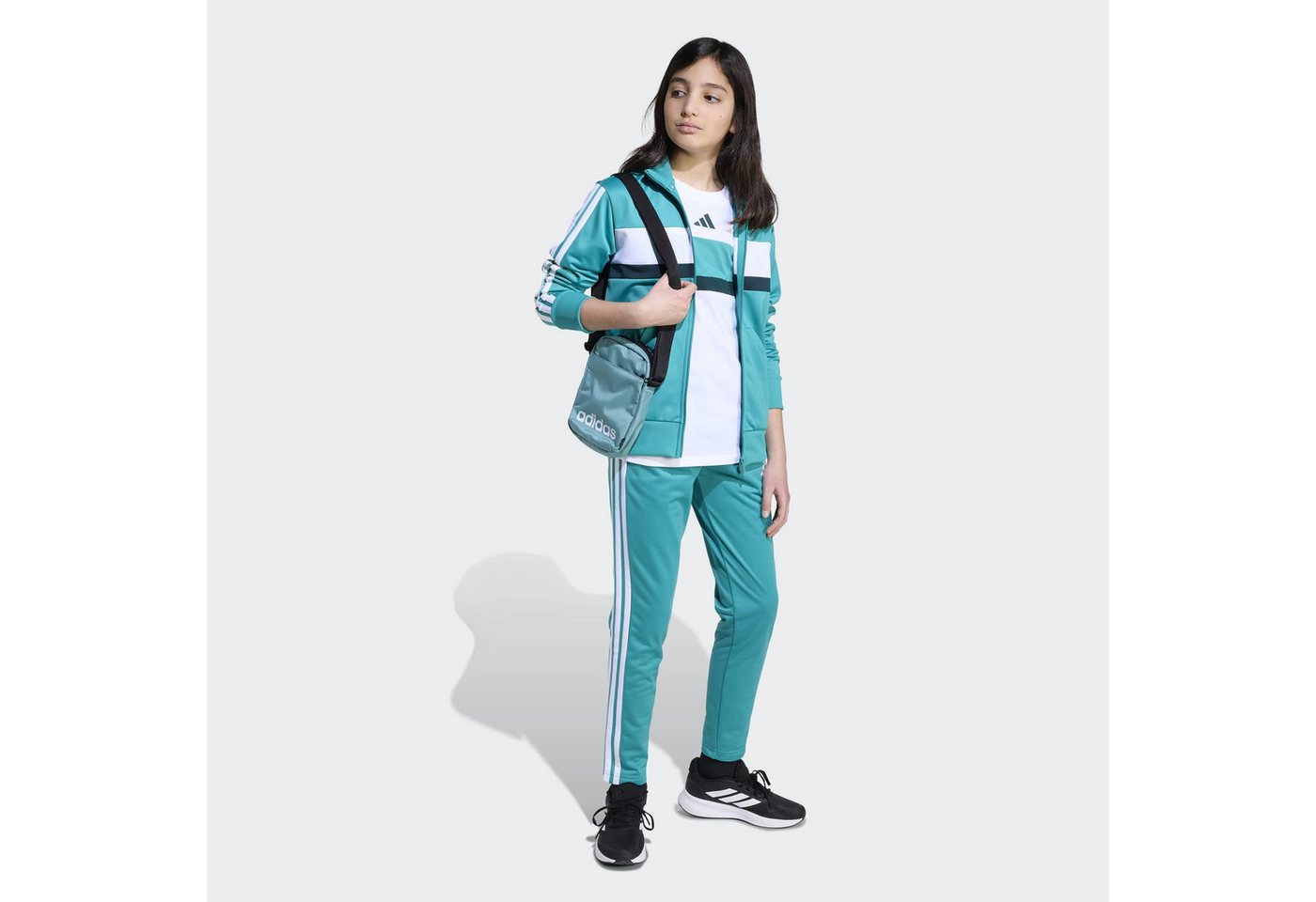 adidas Sportswear Trainingsanzug J 3S TIBERIO TS (2-tlg), für Kinder, zweiteilig, sportlicher Stil Bild 2