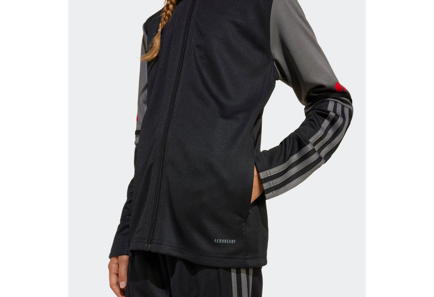 adidas Performance Trainingsjacke SQ25 TR JKT Y Trainingsjacke für Kinder, sportlicher Stil, Modell SQ25 TR JKT Y