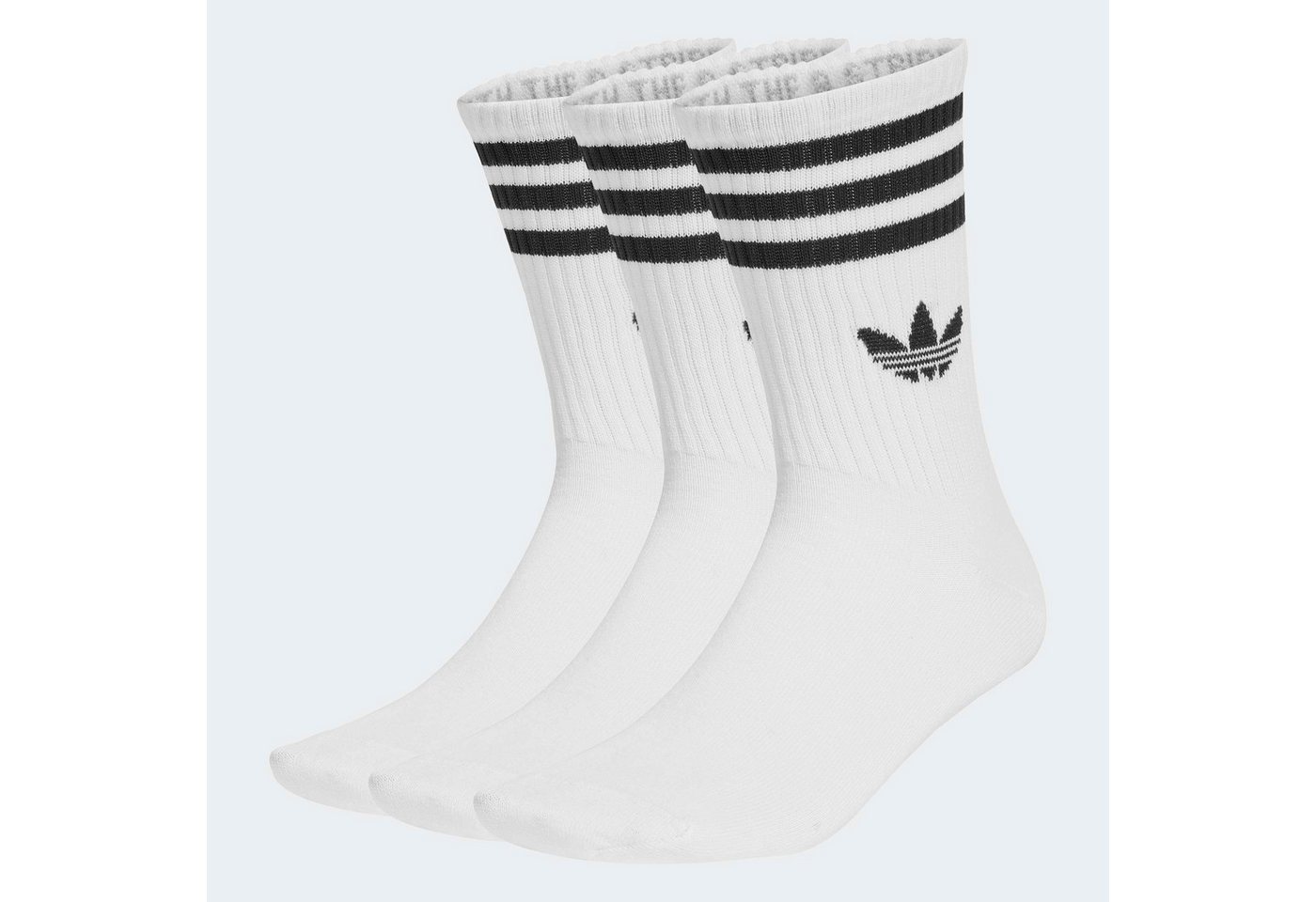 adidas Originals Sportsocken 3S CREW S 3P knöchellange Passform, mit 3-Streifen, 3 Paar, sportlicher Stil Bild 3