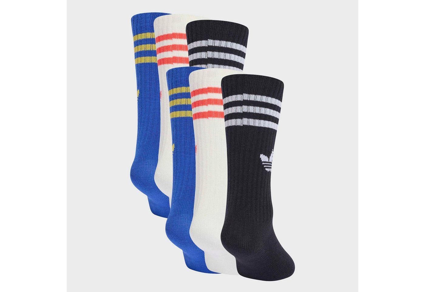 adidas Originals Sportsocken 3S CREW S 6P K Sportsocken für Kinder, 6 Paar, sportlicher Stil