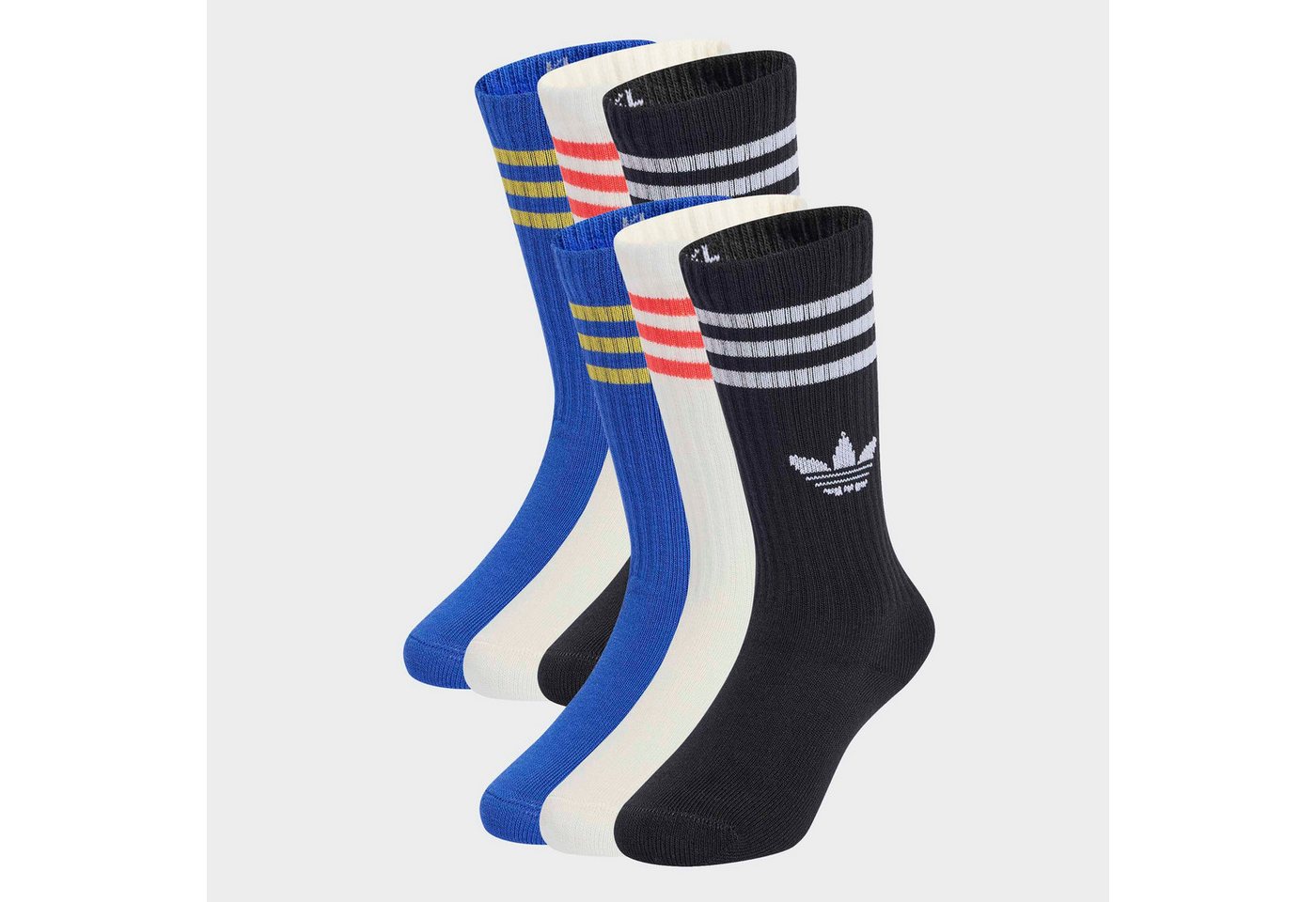 adidas Originals Sportsocken 3S CREW S 6P K Sportsocken für Kinder, 6 Paar, sportlicher Stil Bild 2