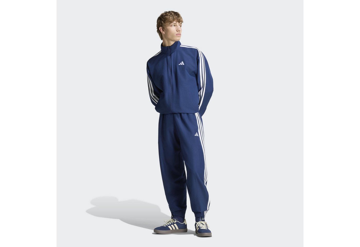 adidas Sportswear Trainingsanzug M 3S WV TS (2-tlg), zweiteiliger Trainingsanzug, sportlicher Stil, für Erwachsene Bild 2