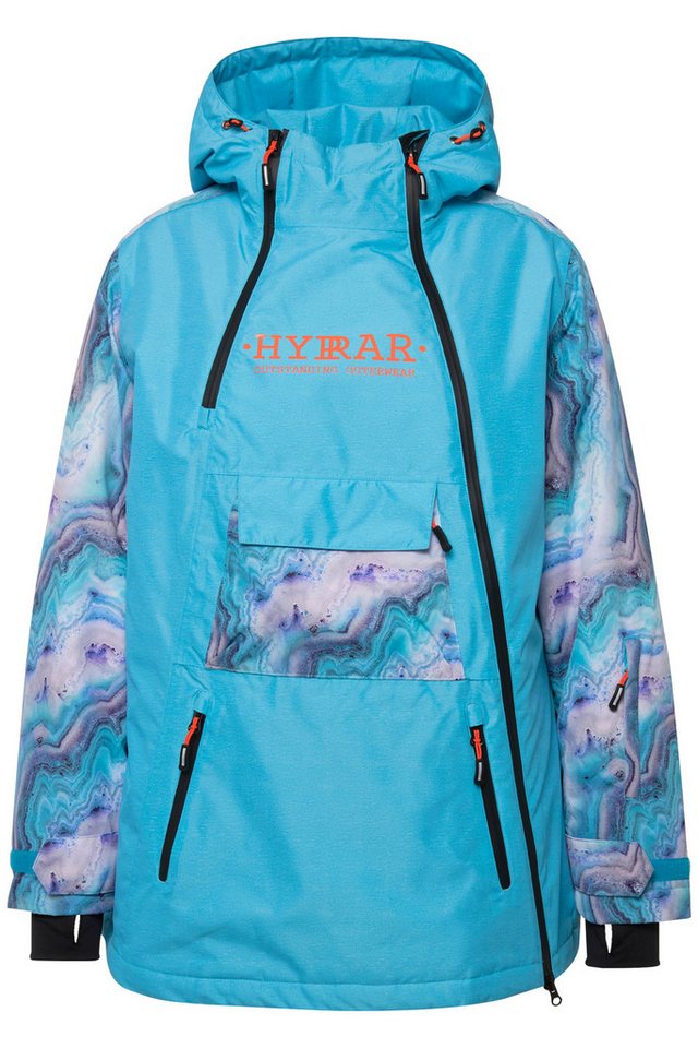 Ulla Popken Outdoorjacke Performance-Jacke Kapuze wasserdicht 2-Wege-Zipper Bild 3