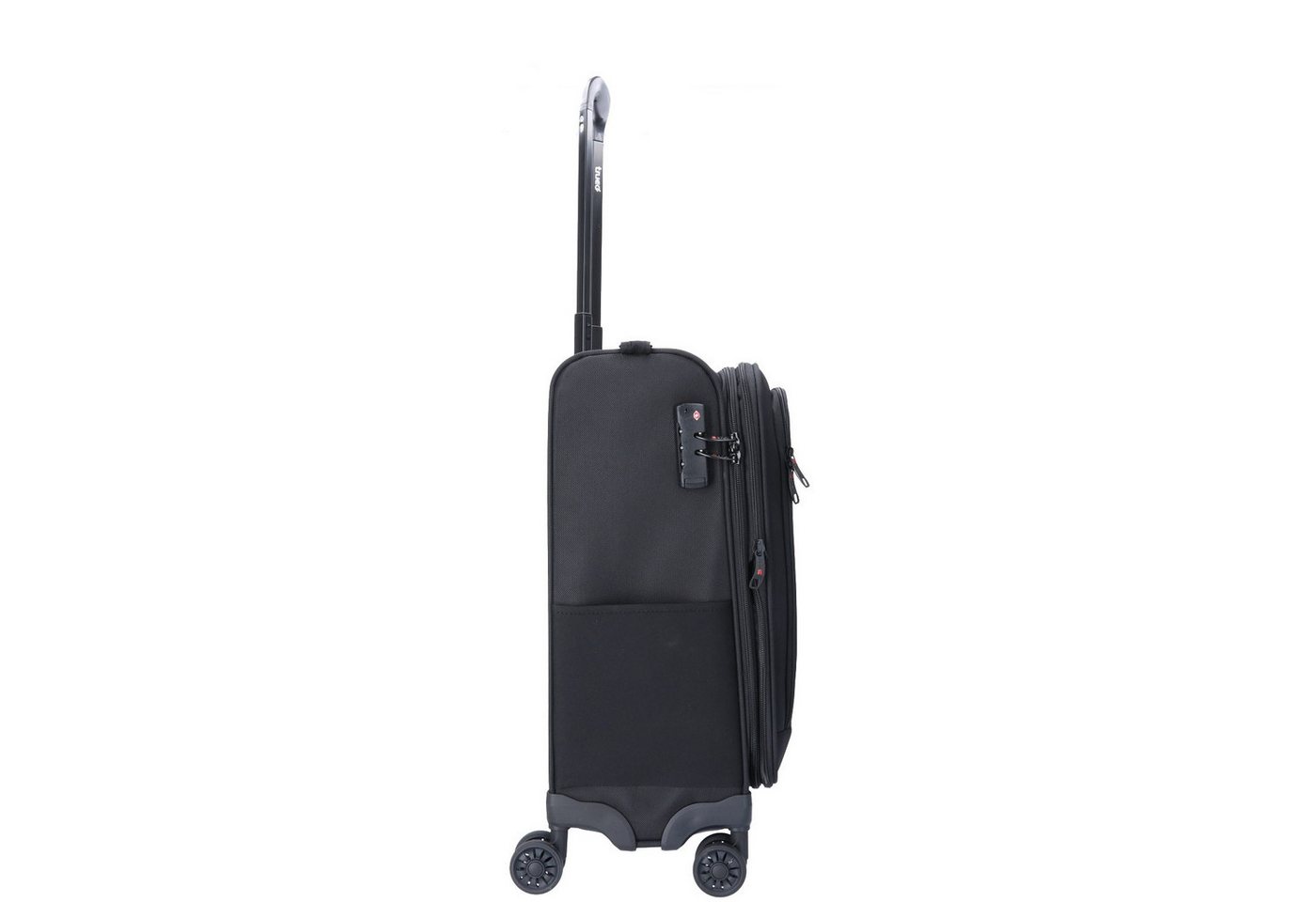 TheTrueC Koffer TheTrueC 4-Rad Business Trolley 55cm schwarz, 4 Rollen Rollen Bild 3