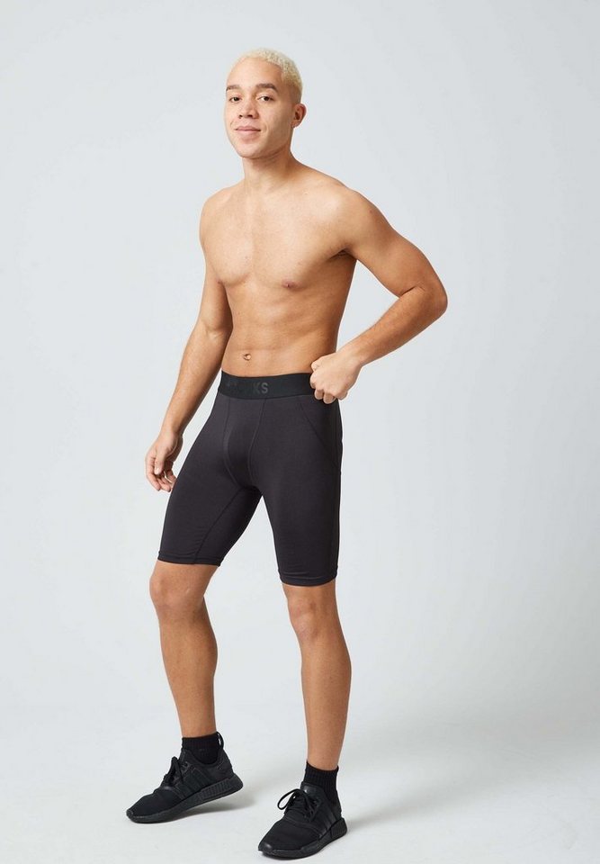 SNOCKS Funktionstights Kurze Radlerhose Herren (1-tlg) schnelltrockend Bild 4