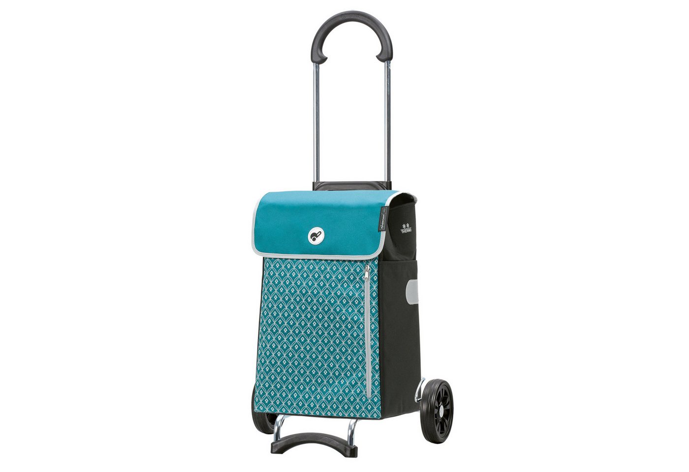 Andersen Einkaufstrolley Scala Shopper Teda petrol, Thermofach 12 Liter, belastbar bis 40kg, wasserabweisend Bild 3