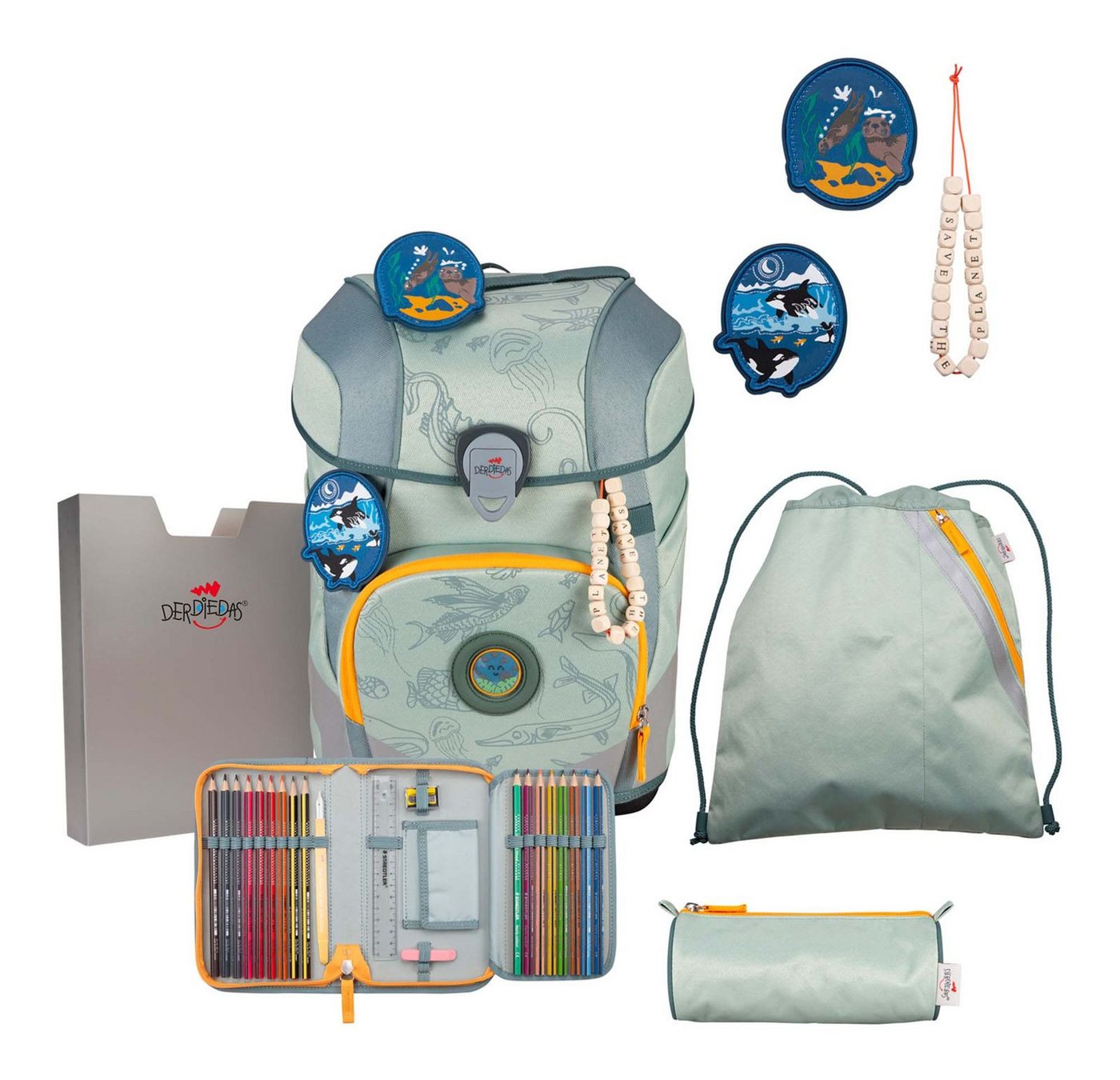 DerDieDas® Schulranzen Exklusiv Ec Schulranzenset 5-teilig (Set, 5-tlg) Bild 4