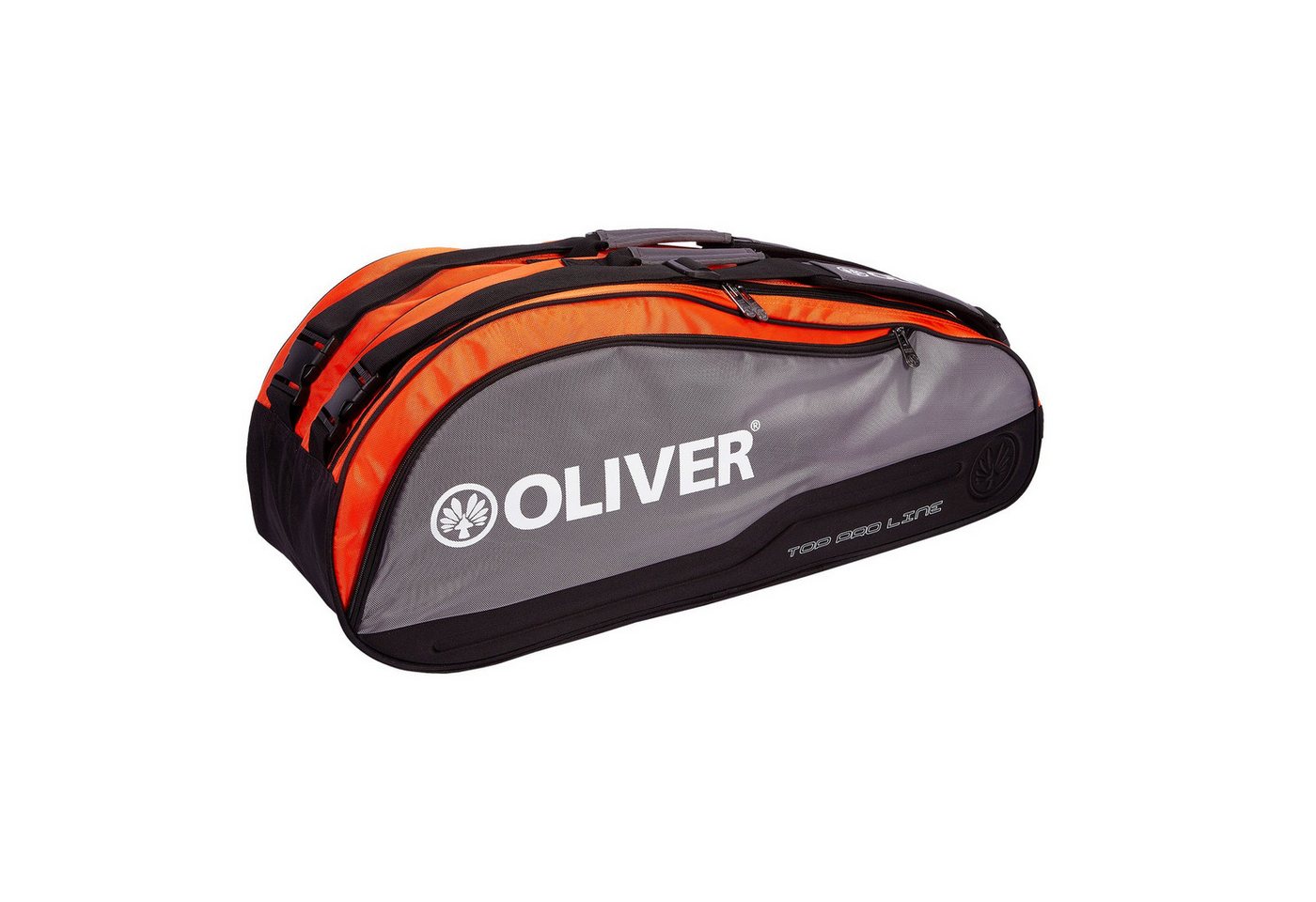 Oliver Sporttasche Racketbag Top Pro (Schlägertasche, 2 Hauptfächer) silber/orange