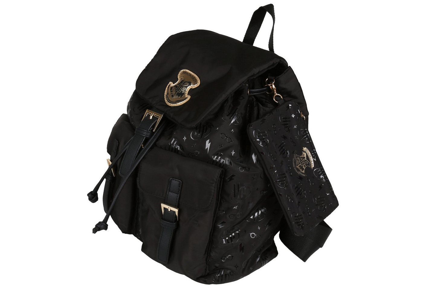 Sarcia.eu Cityrucksack Harry Potter schwarzer Jugendrucksack mit Gürteltasche 29 × 14 × 31 cm Bild 3