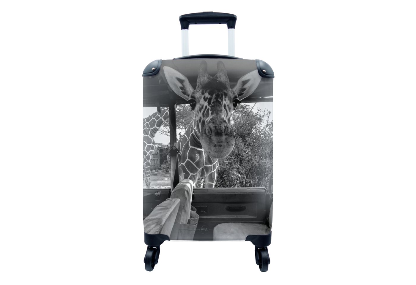 MuchoWow Handgepäckkoffer Koffer Handgepäck Fotokoffer Trolley Kinderkoffer Extra Leicht, 4 Rollen, Trolley Reisekoffer, Passend in 55x40x23 cm und 55x40x20 cm, Koffer Hartschalenkoffer