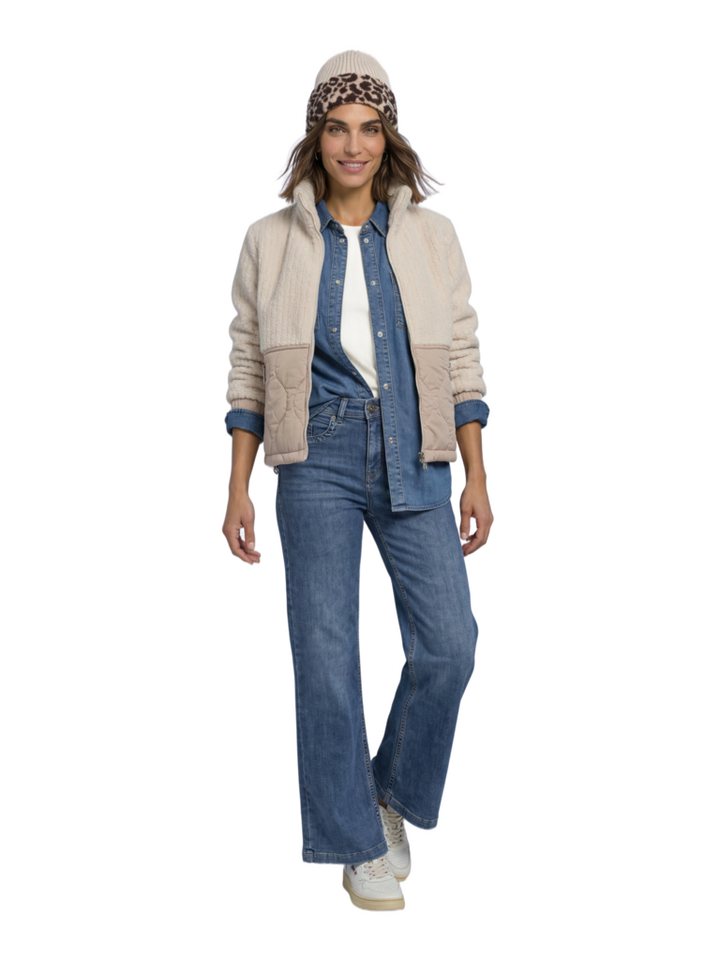 STREET ONE Outdoorjacke natur,Outdoor,Polyester,Unifarben,Stehkragen,Langarm,Regular Fit Bild 2