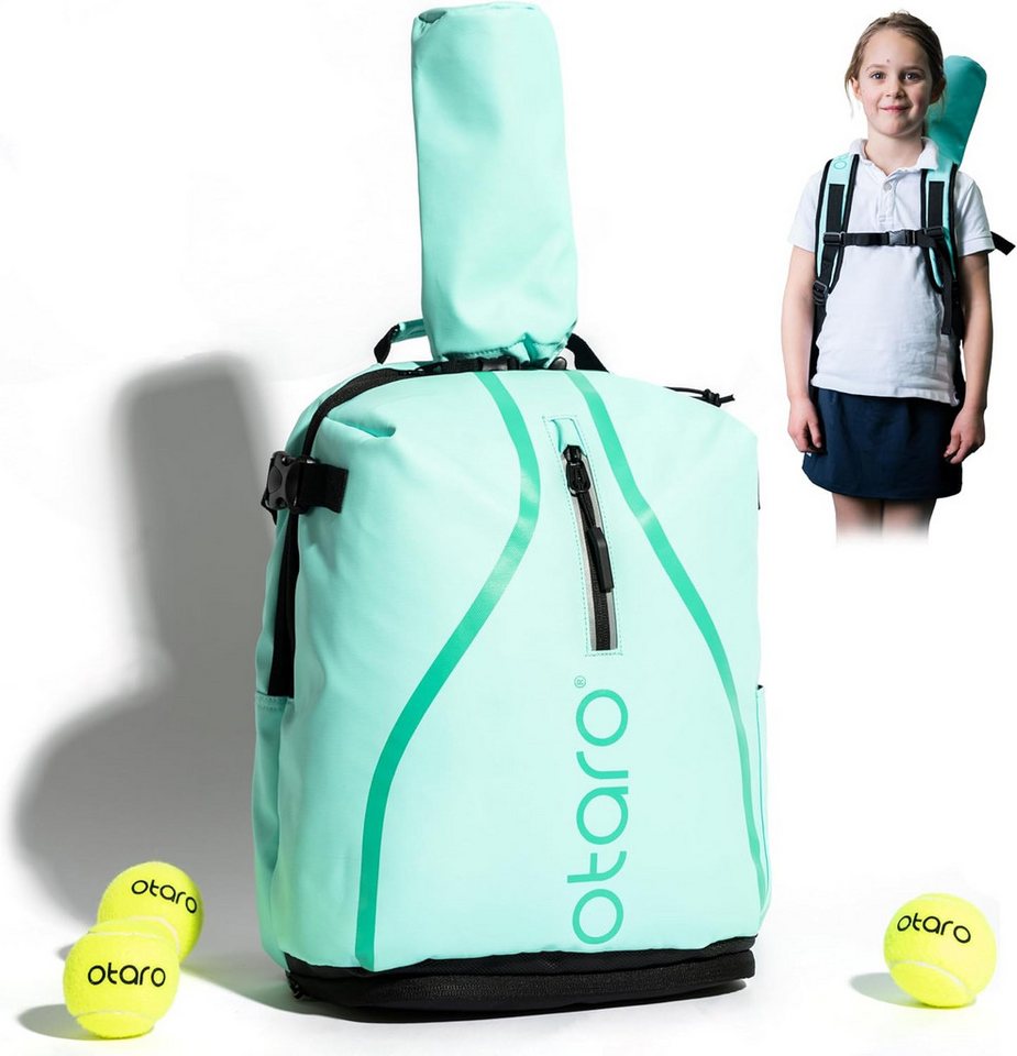Otaro Tennisrucksack Kinder mit Schuhfach, 19 L Tennistasche für Mädchen & Jungen, Schuhfach & leichtes Tragesystem für Kinder Bild 4
