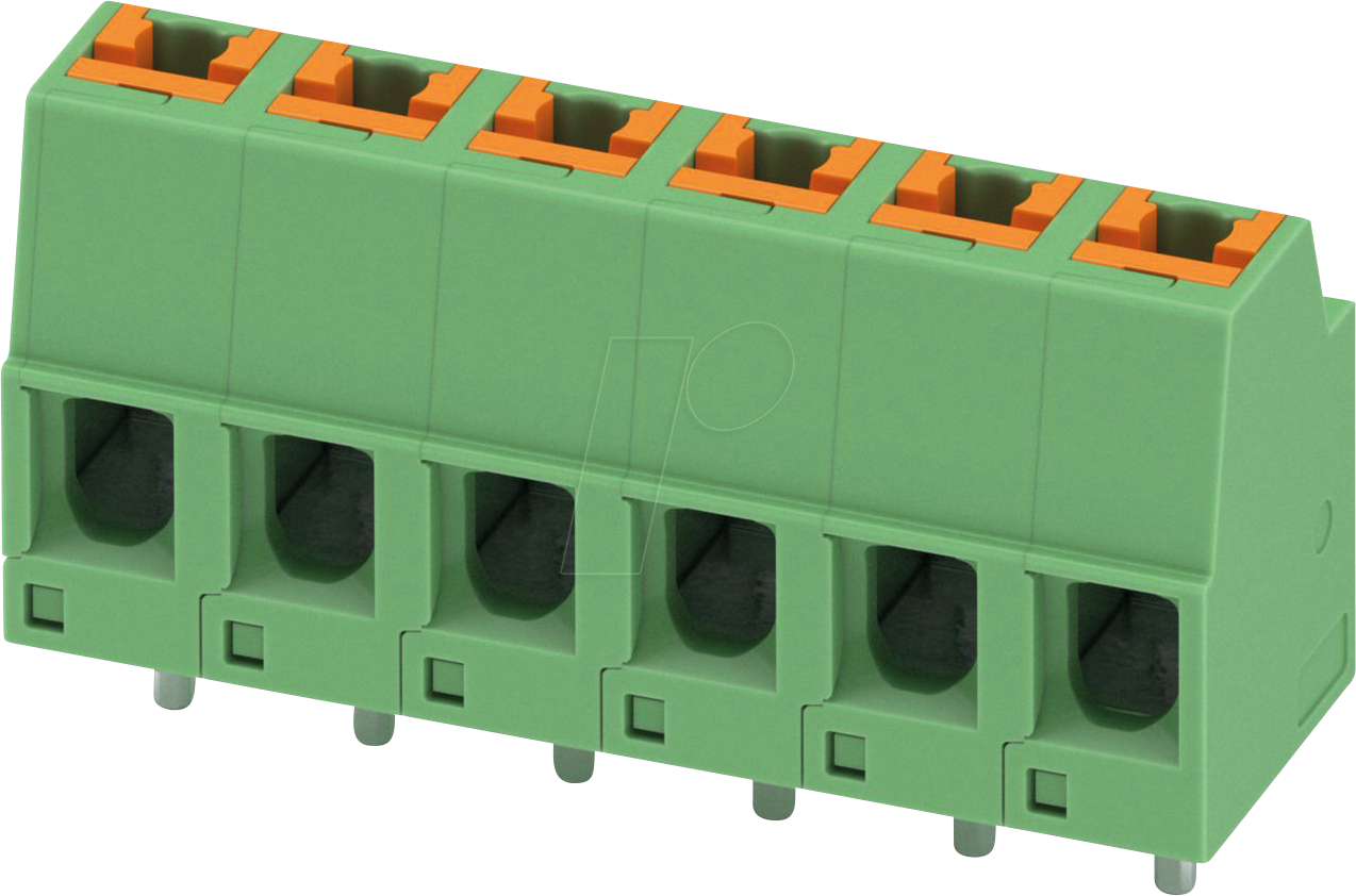 SPTH 1,5 6 5,0 - Leiterplattenklemme, 6 polig, RM: 5 mm, 0,14 - 2,5 mm²
