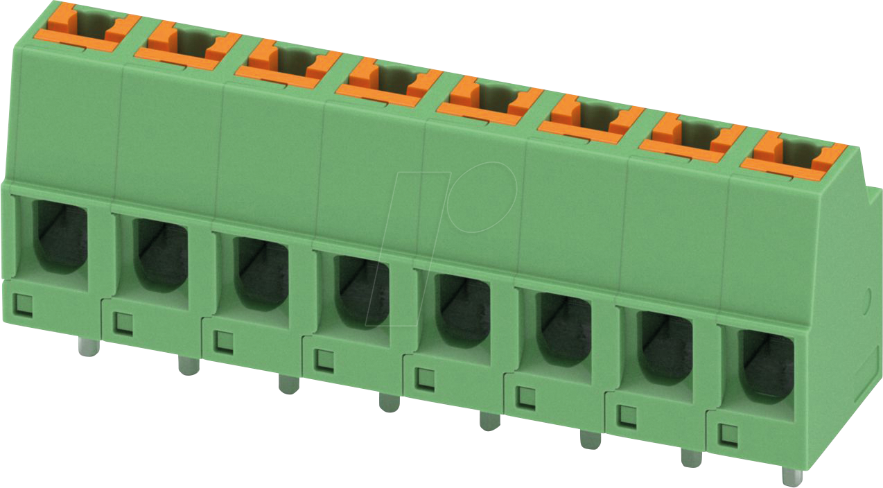 SPTH 1,5 8 5,0 - Leiterplattenklemme, 8 polig, RM: 5 mm, 0,14 - 2,5 mm²