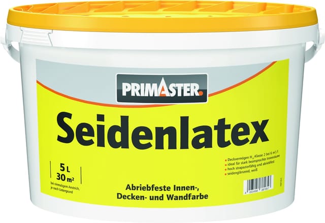 Primaster Seidenlatex Glänzend 5 L Weiß