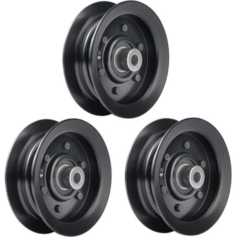 Satz Mit 3 Leerlaufrollen 106-2175 132-9420 Kompatibel Mit Toro Exmark Mähdecks (32", 38", 42", 50", 54") Für Quest, E & S Series Aufsitzmäher Und Timecutter (schwarz).