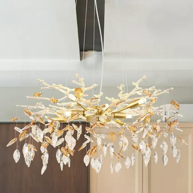 Globo - Hängeleuchte - Danna - Gold - Glas - Ø 61cm - G9 -