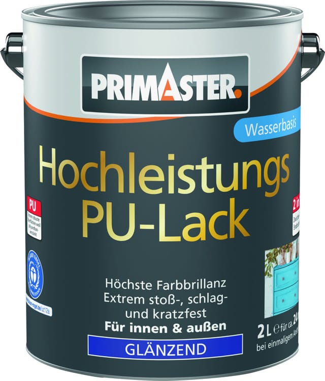 Primaster Hochleistungs Pu-lack Weiß Glänzend 2 L
