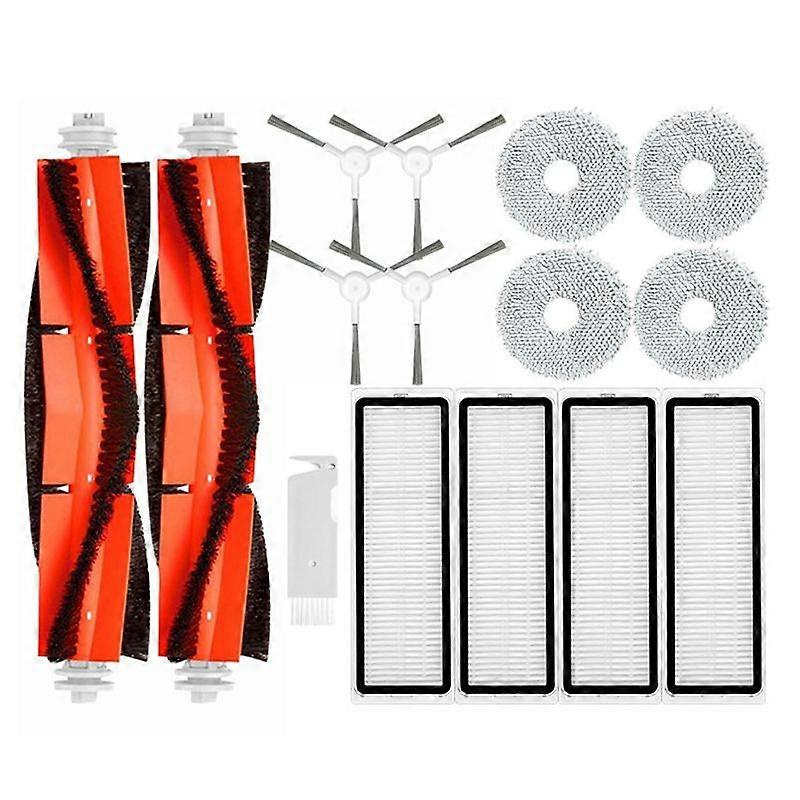 Accessoires Et Pièces Détachées Pour Aspirateur Robot Xiaomi S10+ / S10 Plus : Brosse Latérale Principale, Filtre Hepa Et Chiffon De Nettoyage.