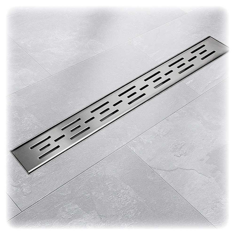 Bituxx - 150cm Edelstahl Duschrinnen Ablaufrinnen Bodenablauf Duschrinne Duschablauf Matrix