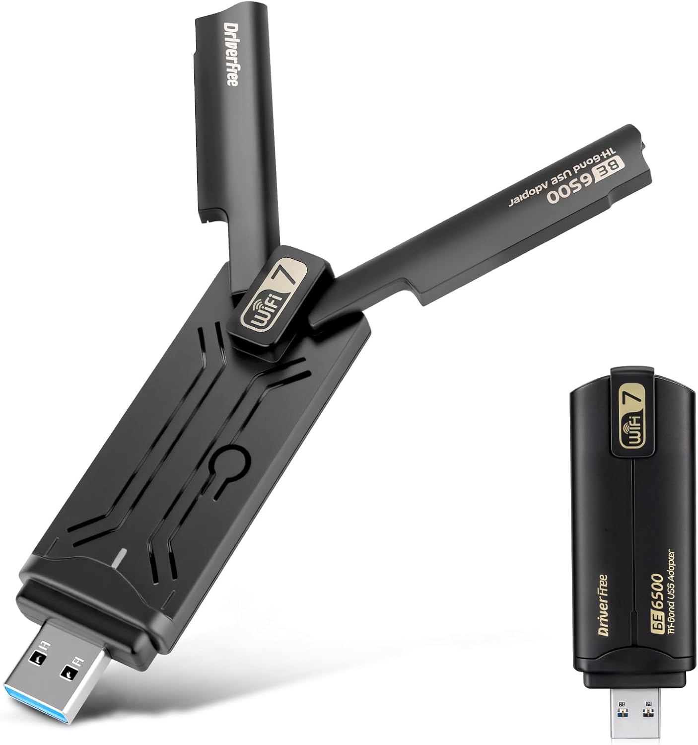 Be6500 7-zoll-usb-wlan-adapter Für Pc, Tri-band 6 Ghz/5 Ghz/2,4 Ghz Usb-wlan-adapter, Wlan-dongle, Mlo/usb 3.0/wpa3 Für Windows 10/11
