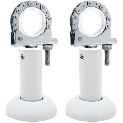 Set Aus 2 Verstellbaren Stahl-bodenhalterungen Für Aluminium-druckgussheizkörper, Die Eine Flexible Montage Und Sicheren Halt Bieten.
