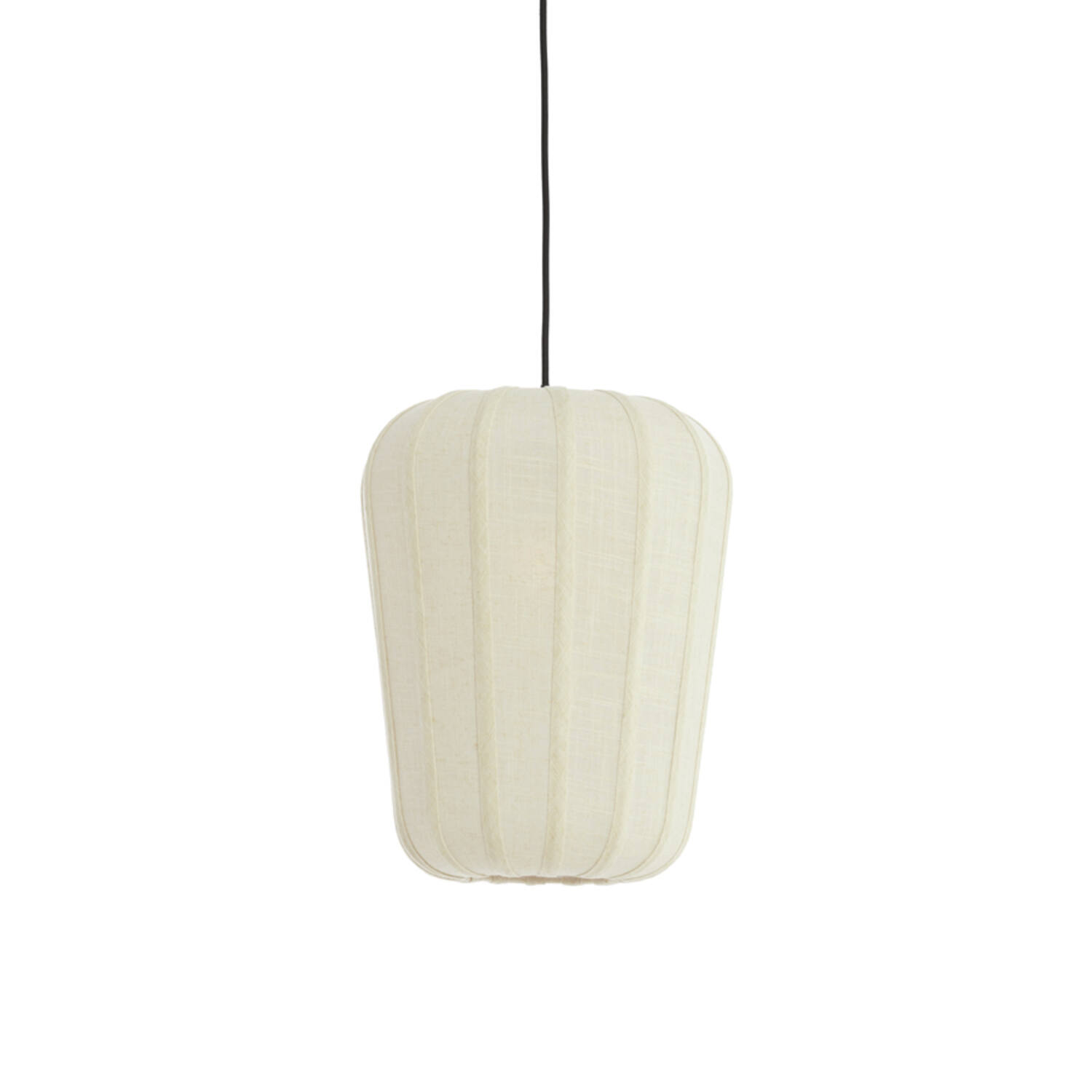 Hängeleuchte - Braun Weiß - Bibury - Holz Textil - E27 - 2993888