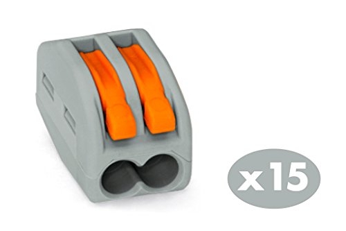 Wago S222 Automatische Anschlussklemmen Orange Und Grau 15er Set