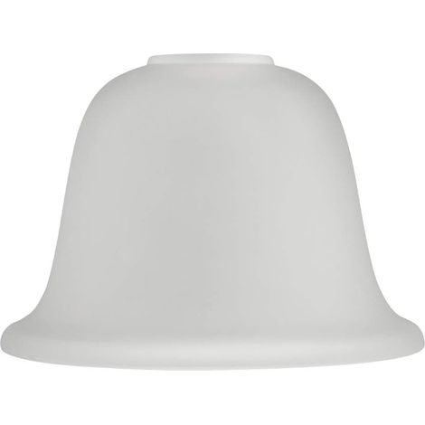 Ersatzlampenschirm Aus Weißem Glas, H11,5 Cm L17 Cm (1 Stück)
