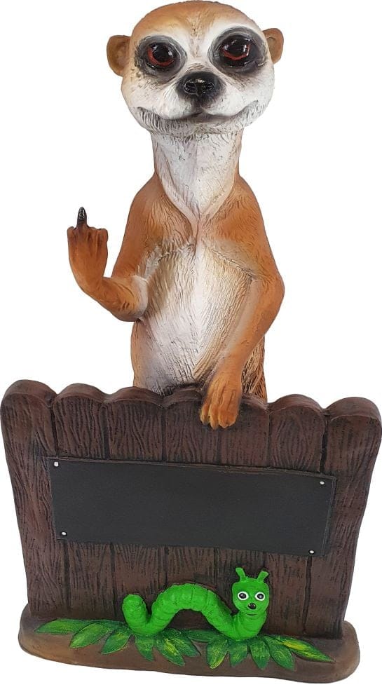 Dekofigur Erdmännchen Mittelfinger 60 X 31 X 17 Cm Gartenfiguren