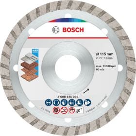 Bosch Multi Material Turbo Diamond Trennscheibe, 115 X 22.23 X 7 Mm 10 Stk. - 2608615045