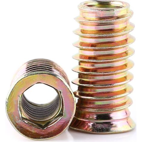 20er-packung Sechskantmuttern M6/m8/m10 Aus Zinklegierung, Sortiment An Gewindemuttern Aus Zinklegierung (m825 Mm)