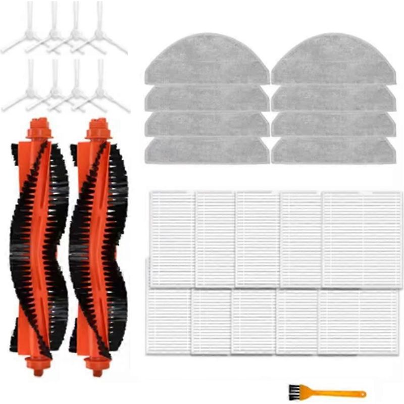29-teiliges Set Für Den Xiaomi S20 / D106 Saugroboter: Zubehör, Ersatzteile, Haupt- Und Seitenbürsten.