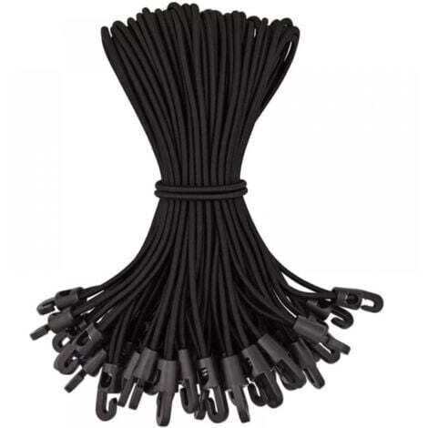 50er-pack Gummiseile Mit Haken, Hochwertige Gummiseile Mit Haken Für Poolabdeckungen
