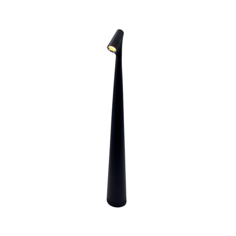 Minimalistische Tischleuchte, Helligkeit Einstellbar (schwarz, Klein)