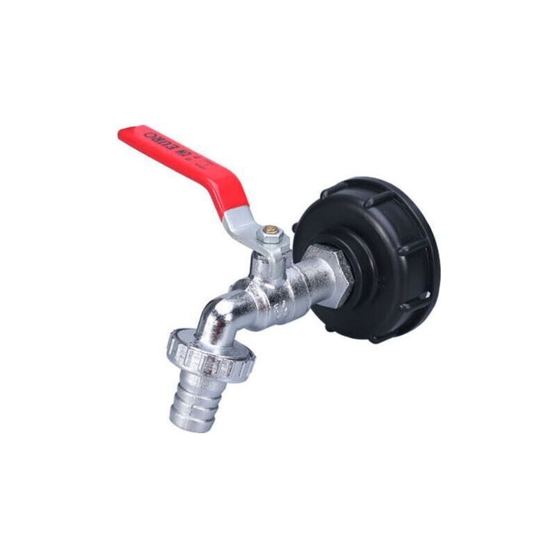 Adaptateur De Réservoir Ibc Connecteur Fileté 1/2\", Robinet De Réservoir 1000l, Collecteur D'eau De Pluie, Raccords De Sortie De Robinet, Vannes, Robinets, Raccords De Tuyau D'arrosage