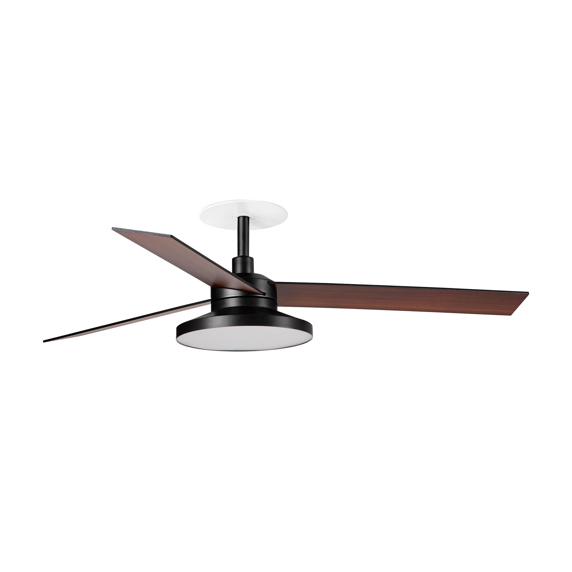 Rudder Recessed Tak 3 L Ventilatore Nero/noce 3000k