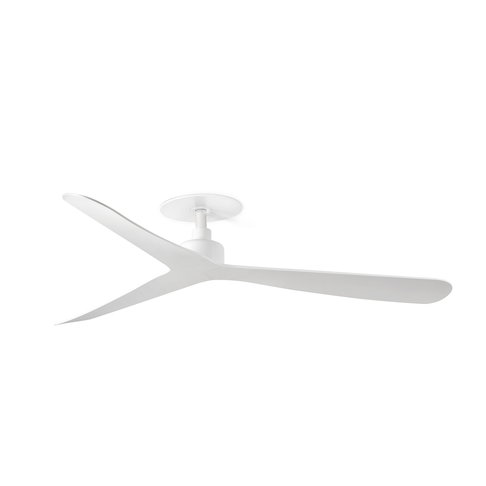 Rocker Recessed M Weißer Wlan-deckenventilator Ohne Licht 34194rwt