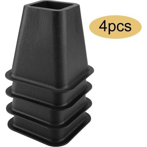 Möbelfüße / Stuhlfüße, 4er-set, Bettfüße, Erhöhen Möbel, Schwarz - Bob-ywey