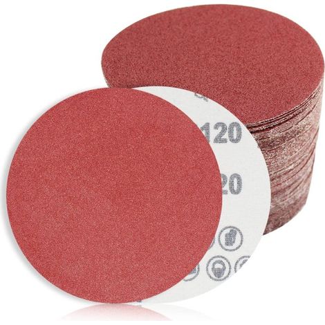 Lot De 60 Disques De Ponçage Papier Abrasifs, Disques Abrasifs De 150 Mm De Diamètre Grain 5xp40/60/100/120/180/240/320 400/600/ 800/1000/1200 Pour Ponceuse Excentrique Poncer/polir