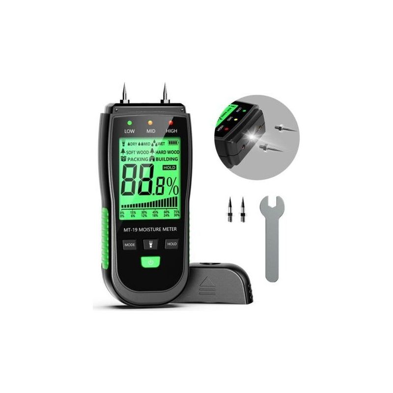 Feuchtigkeitsdetektor, Holzfeuchtemesser, Digitales Feuchtigkeitsmesser, Wandhygrometer