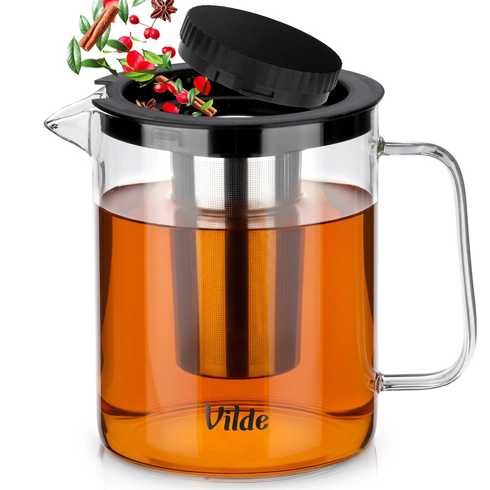 Teekanne Mit Teesieb, Borosilikatglas, 1,5 L