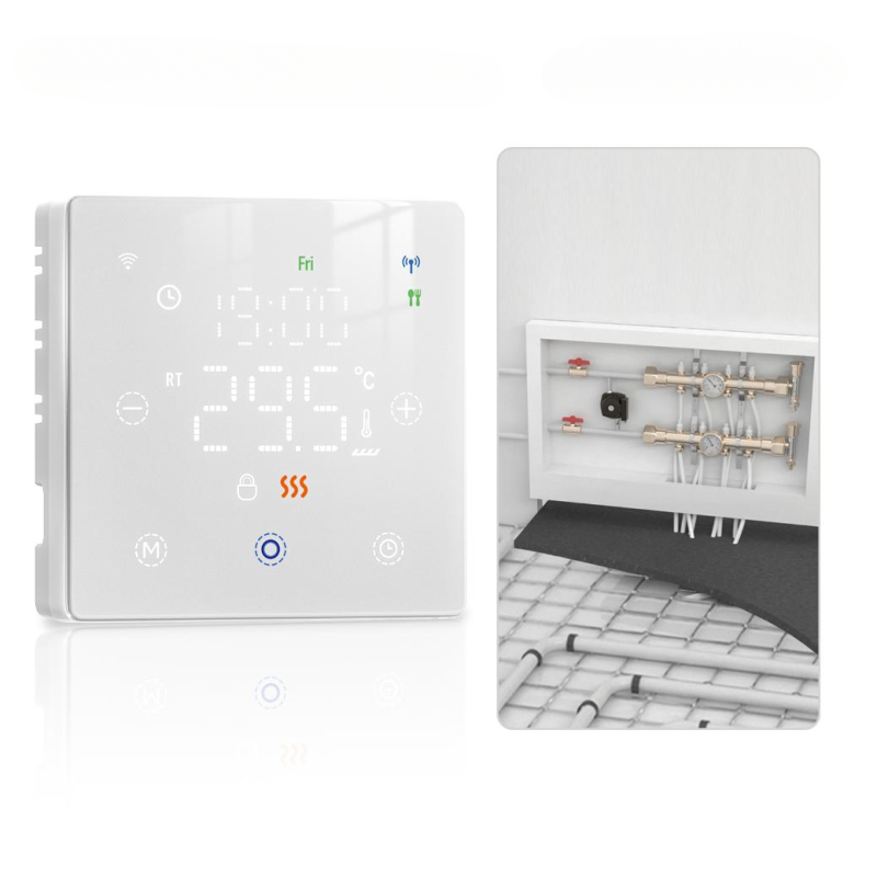 Intelligenter Wlan-thermostat Für Zuhause, Energiesparender Thermostat Für Heizkessel Und Fußbodenheizung, Thermostat Mit Geringem Stromverbrauch, Batteriebetrieben (batterien Nicht Im Lieferumfang En