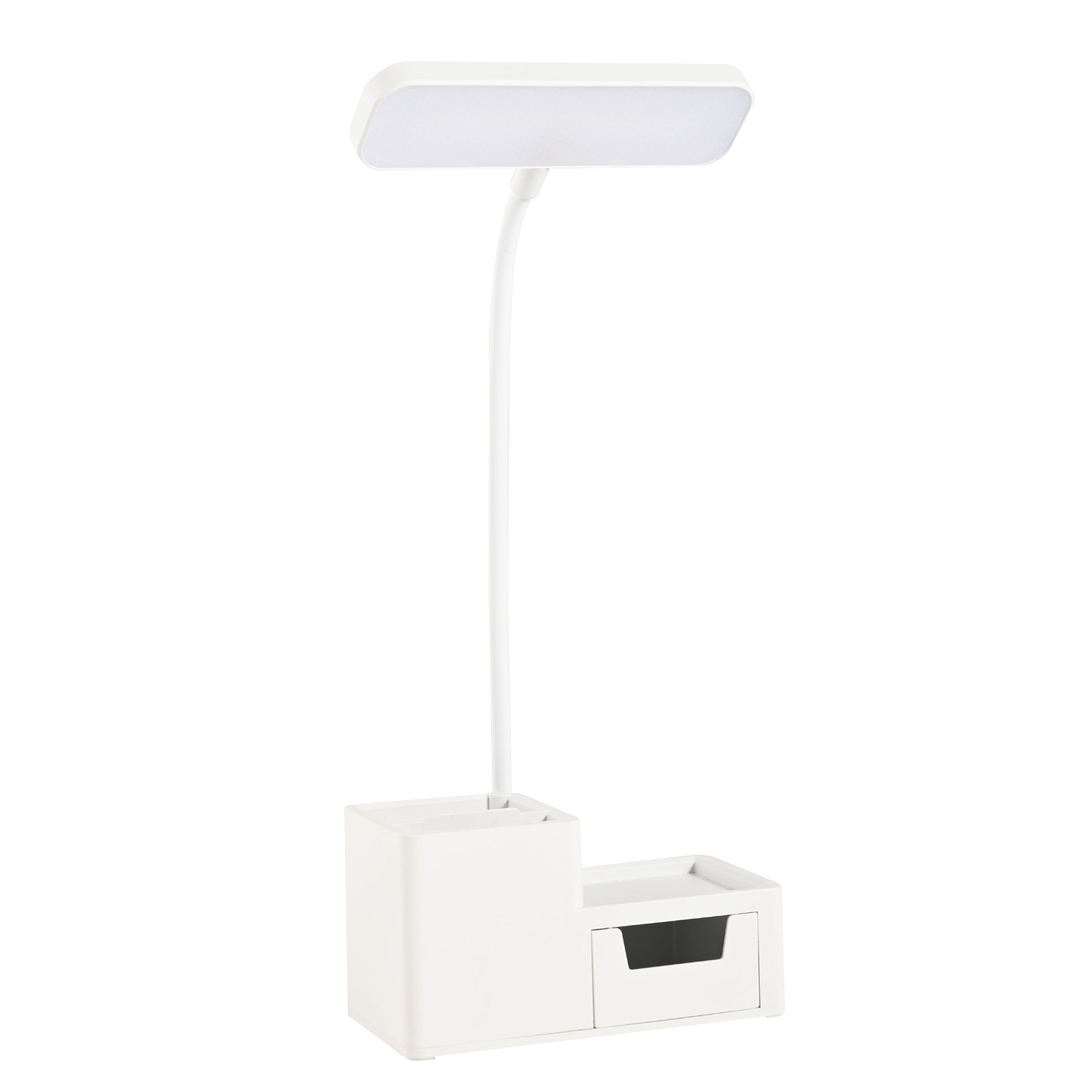 Lampe De Table Led Multifonctionnelle Avec Protection Oculaire, Commande Tactile, Porte-stylo Et Col De Cygne Flexible Pour La Chambre Ou Le Bureau. Idéale Pour La Maison Ou La Maison.