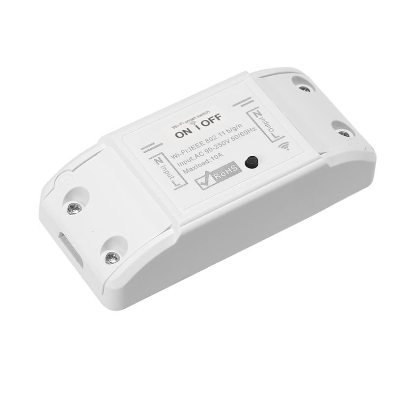 Intelligenter Wlan-schalter, Kompatibel Mit Google Home, 10a/2200w-timer, Drahtlose Fernbedienung Für Android-/ios-apps, Steuerung Von Elektrogeräten, Universelles Hausautomatisierungsmodul