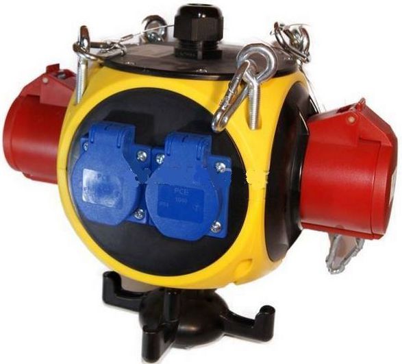 Verteilerkasten Pce Pegasus 16a 5p 2 Steckdosen Ip44